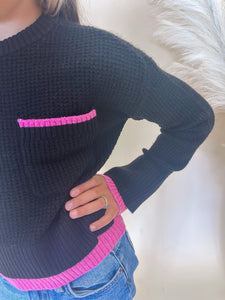 Pink Peakaboo Sweater